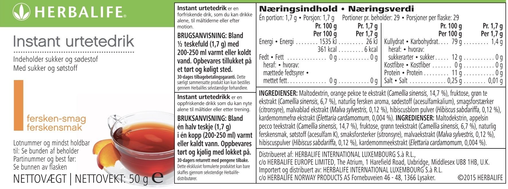 Herbal Aloe Vera Urtedrik - Mango (473 ml.) - Billede 7