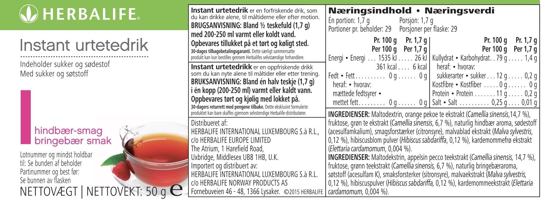 Herbal Aloe Vera Urtedrik - Mango (473 ml.) - Billede 6