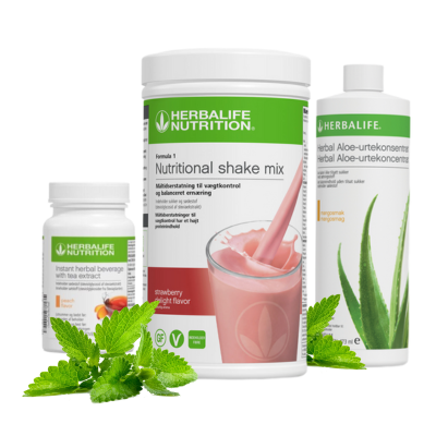 Herbalife Ideel Kit - Nutritional Shake Mix (550 g.) + Urtedrik (50 g.) + Aloe Urtekoncentrat (473 ml.) - Billede 2
